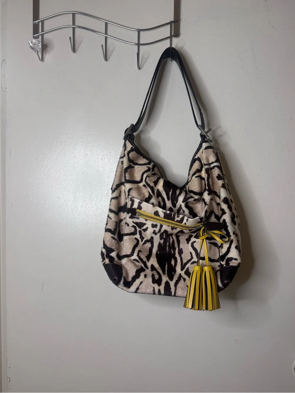 Coach Ocelot Calf Hair Vintage Large Duffle